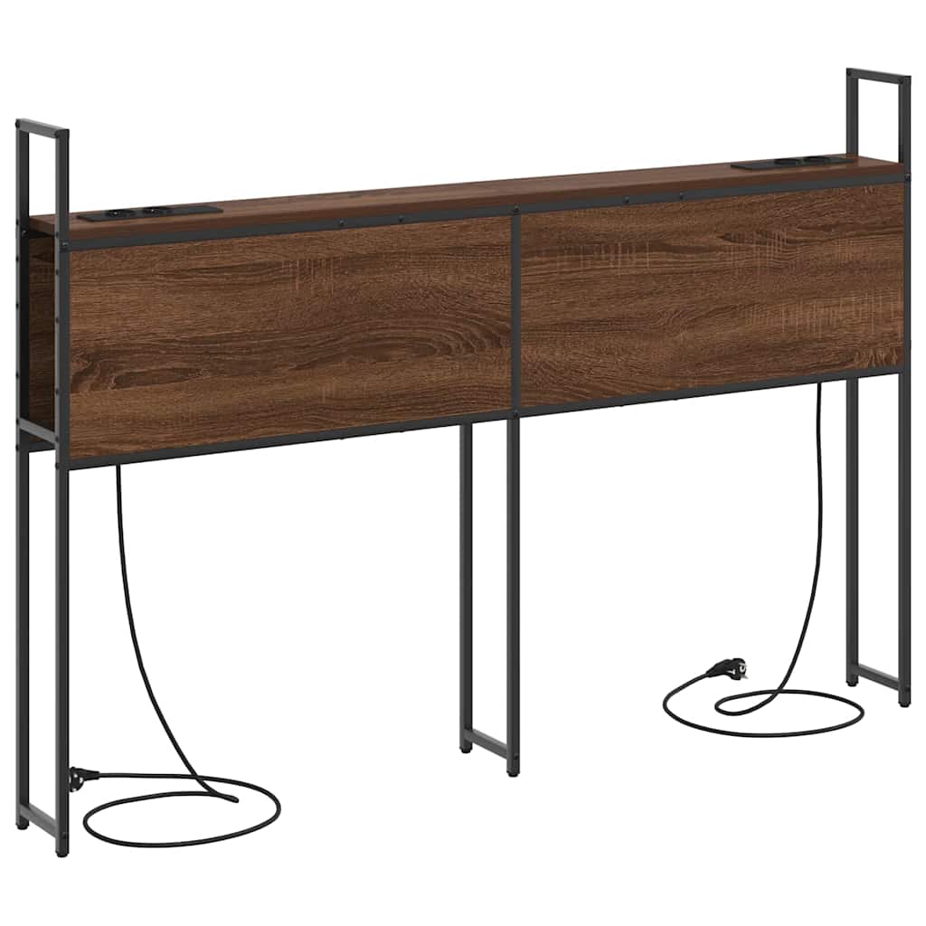 Headboard de Rangement avec Station de Charge Chêne marron - XIOS