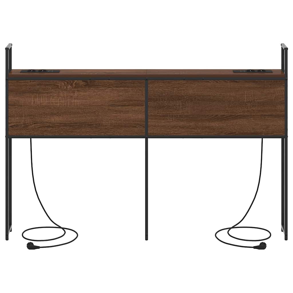 Headboard de Rangement avec Station de Charge Chêne marron - XIOS