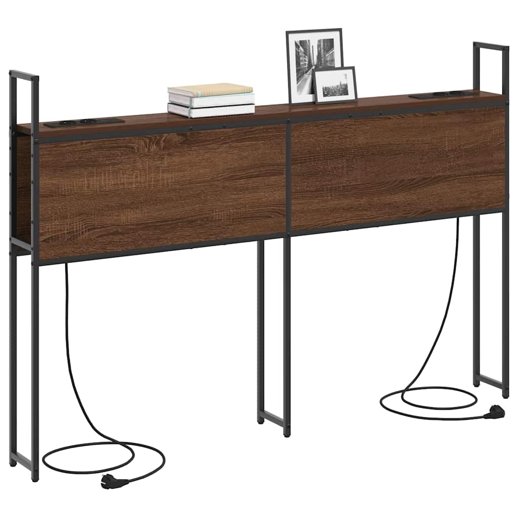 Headboard de Rangement avec Station de Charge Chêne marron - XIOS