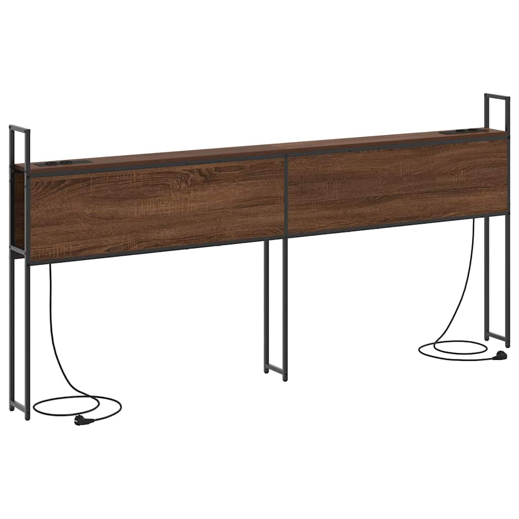 Headboard de Rangement avec Station de Charge Chêne marron - XIOS