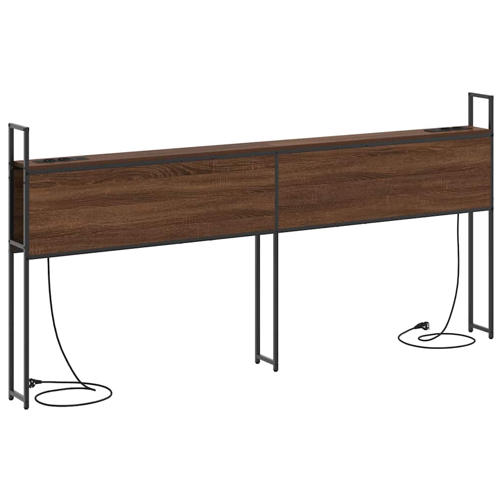 Headboard de Rangement avec Station de Charge Chêne marron - XIOS