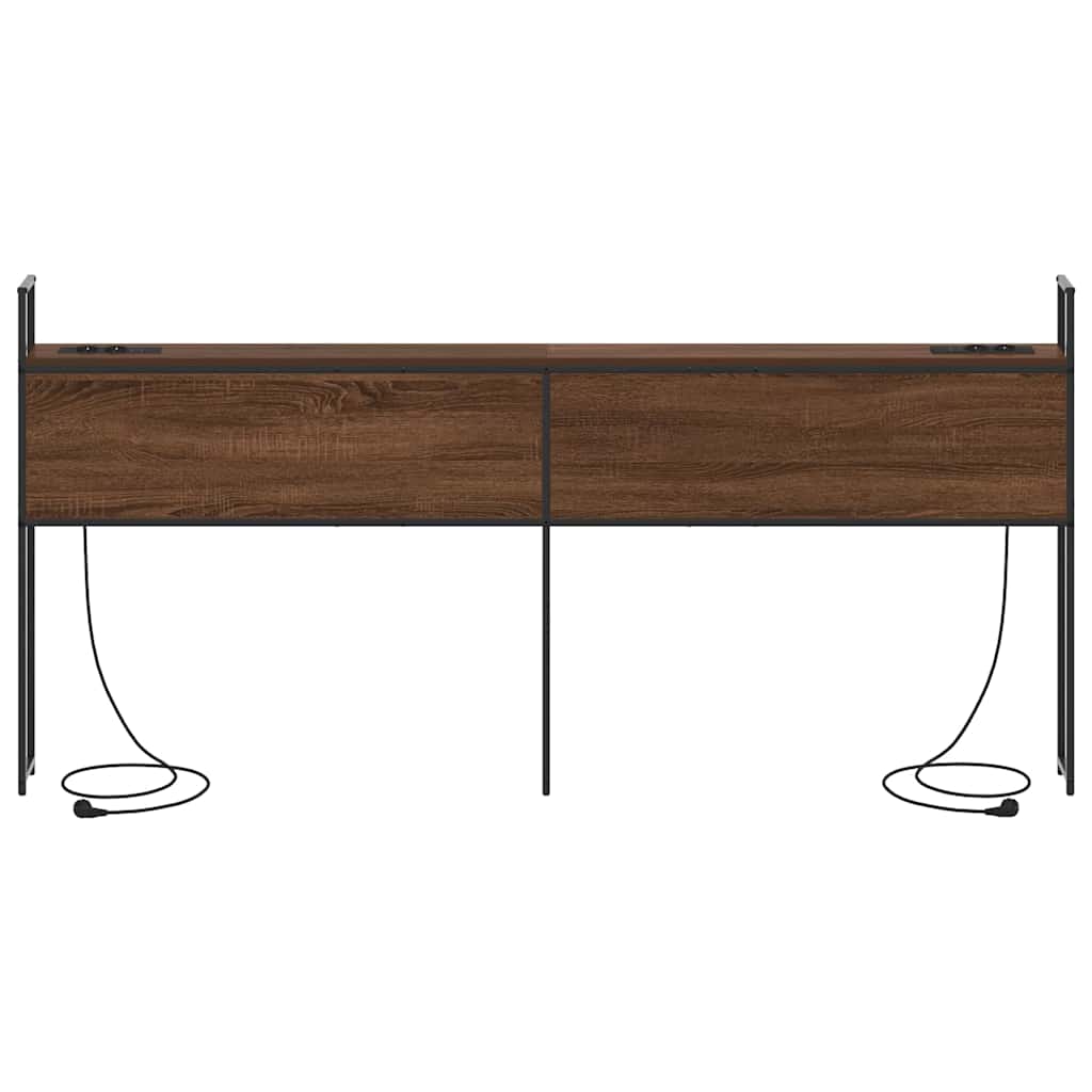 Headboard de Rangement avec Station de Charge Chêne marron - XIOS