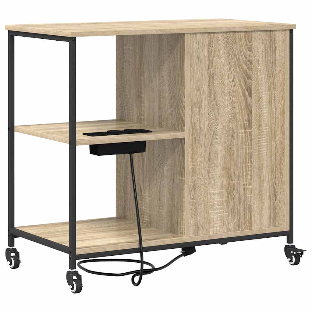 Cabinet de Bureau avec roue Chêne sonoma 76 x 41 x 72 cm - XIOS