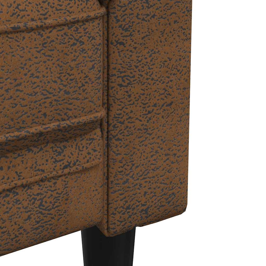 Fauteuil Chesterfield avec coussin Marron 78.5 x 74.5 x 74.5 cm - XIOS
