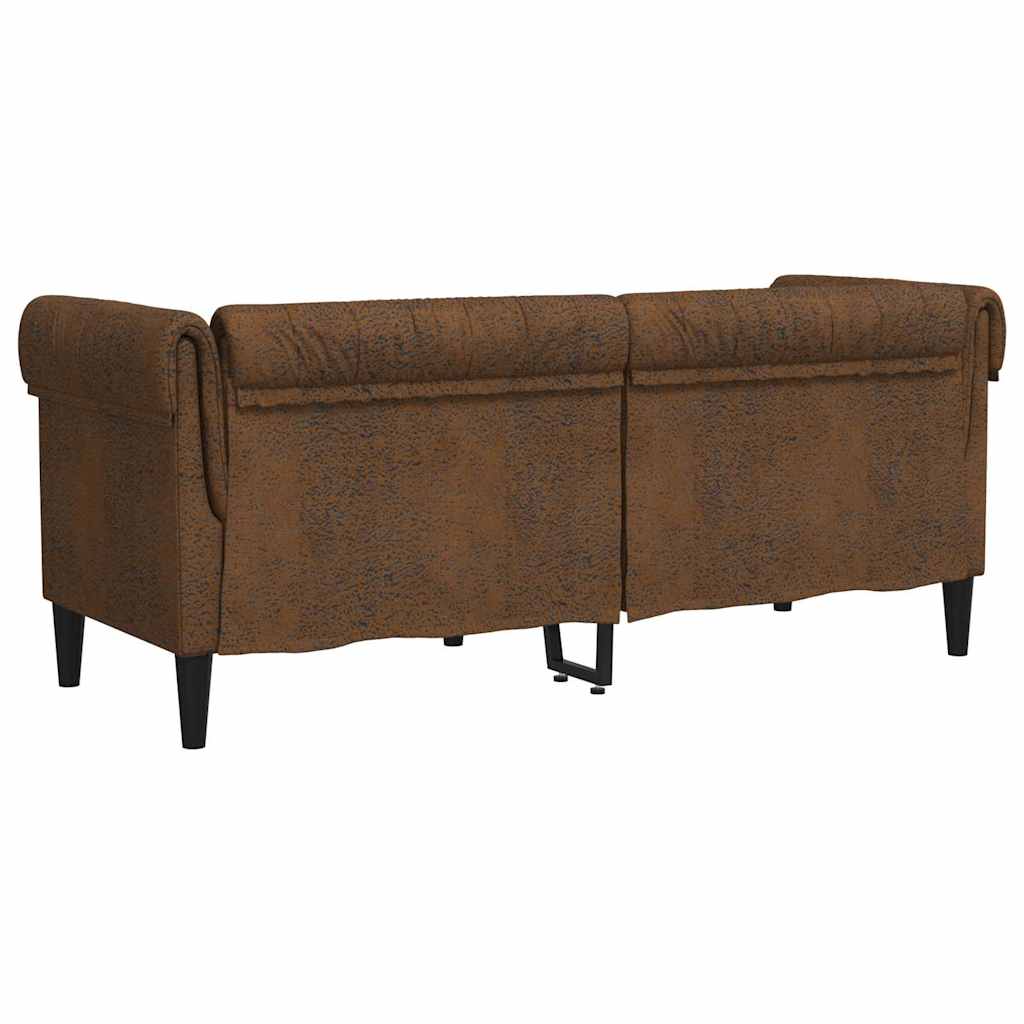 Canapé Marron 182,5 x 74,5 x 74,5 cm Polyester - XIOS