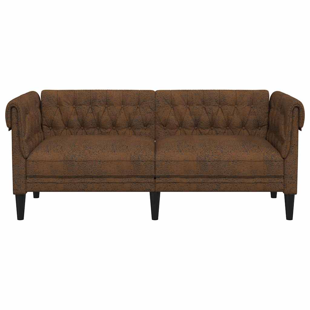 Canapé Chesterfield avec coussin Marron 182.5 x 74.5 x 74.5 cm - XIOS
