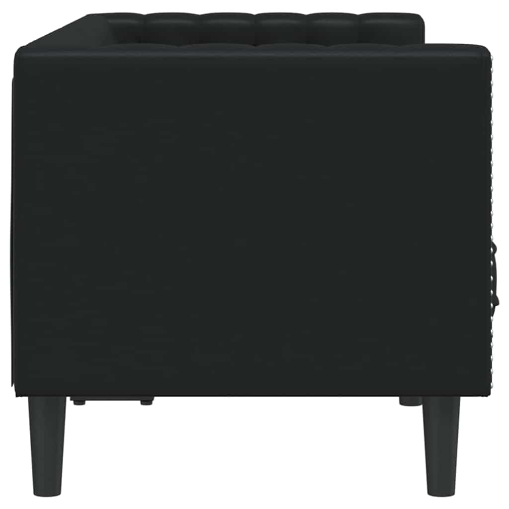 Canapé Noir 174 x 74,5 x 70,5 cm PVC - XIOS