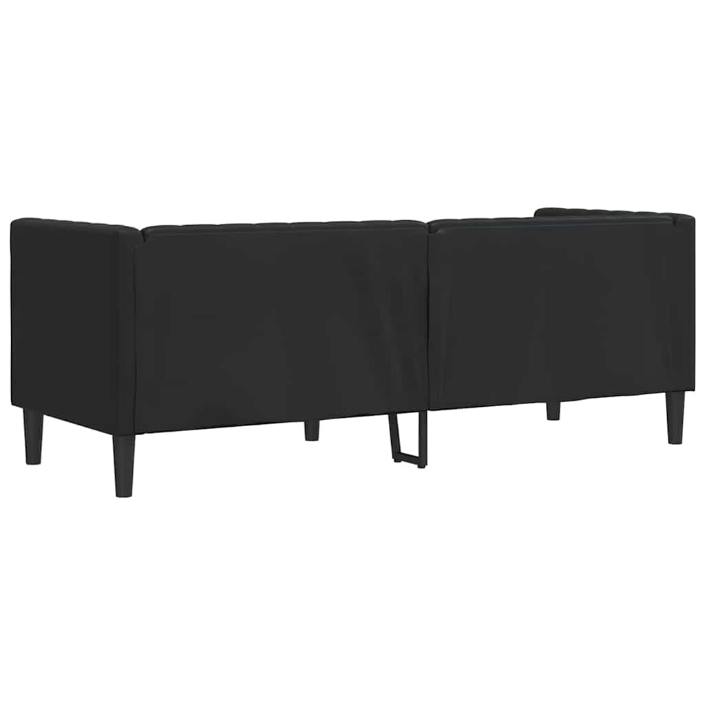 Canapé Noir 194 x 74,5 x 70,5 cm PVC - XIOS