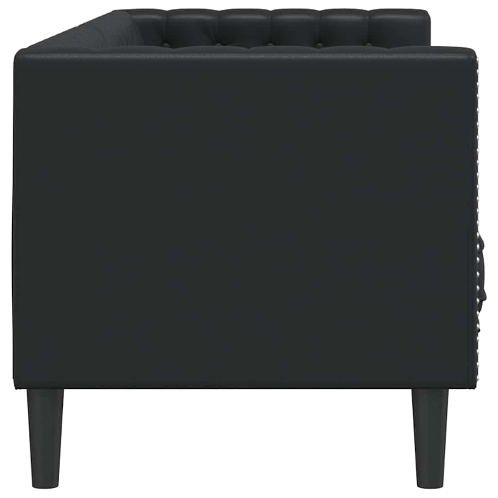Canapé Noir 194 x 74,5 x 70,5 cm PVC - XIOS