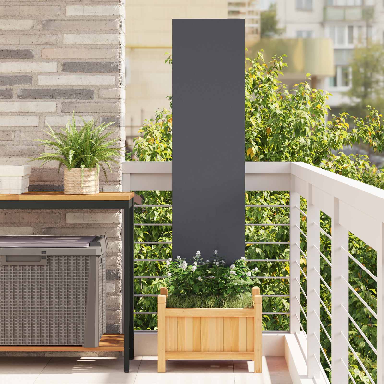 Écran de confidentialité de jardin Anthracite 32 x 140 cm