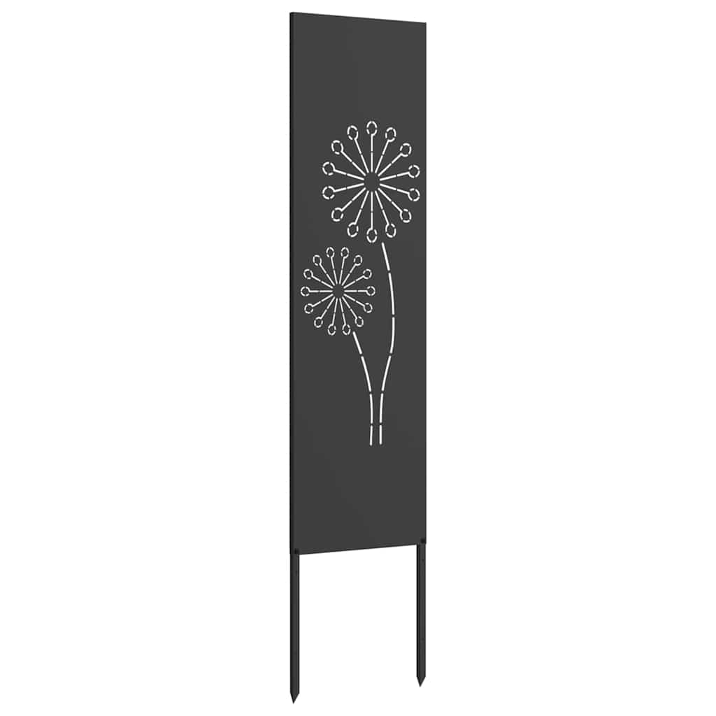 Écran de confidentialité de jardin Fretwork Noir 32 x 140 cm - XIOS
