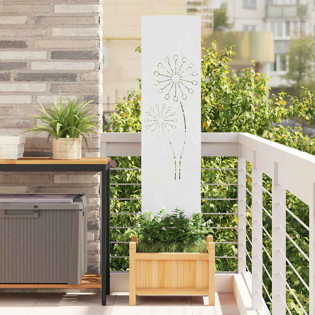 Écran de confidentialité de jardin Fretwork Blanc 32 x 140 cm - XIOS