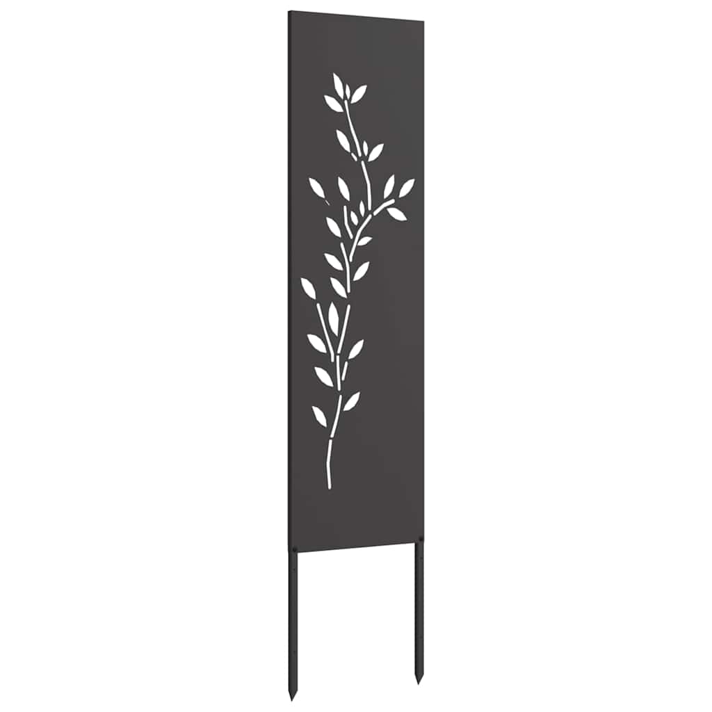 Écran de confidentialité de jardin Floral Noir 32 x 140 cm - XIOS
