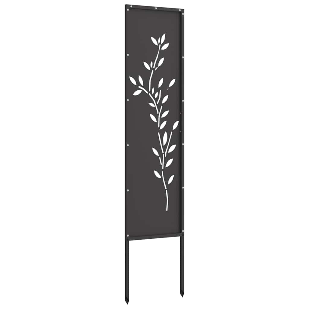 Écran de confidentialité de jardin Floral Noir 32 x 140 cm - XIOS