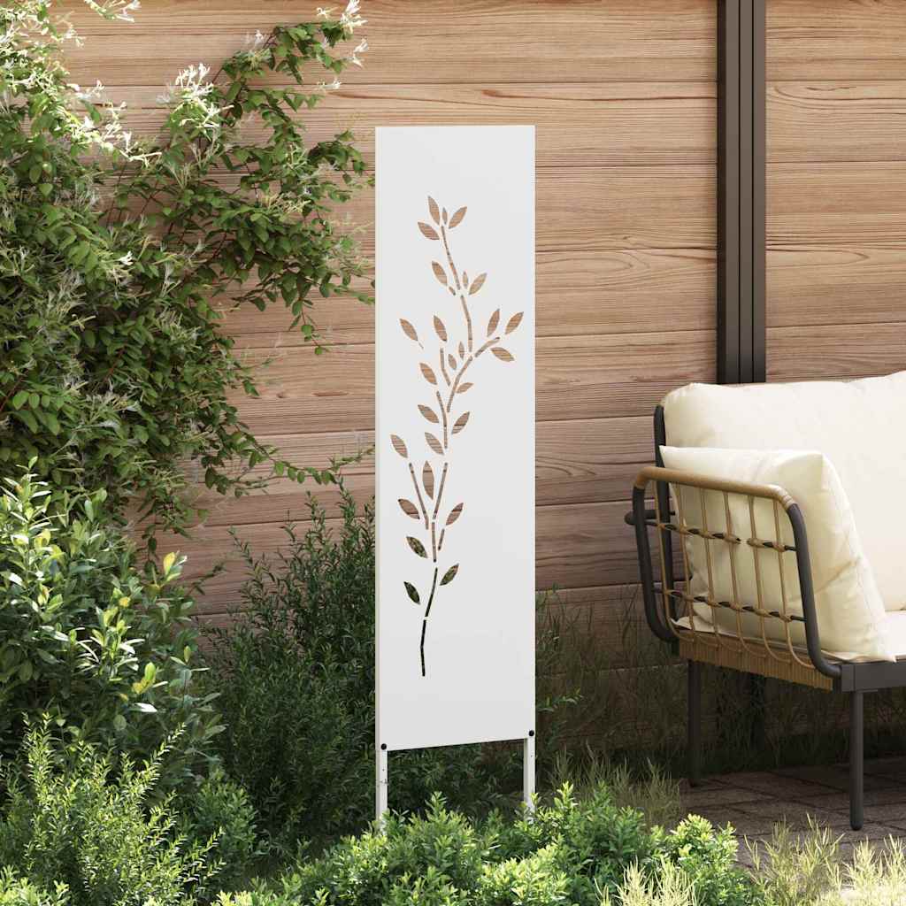 Écran de confidentialité de jardin Floral Blanc 32 x 140 cm - XIOS