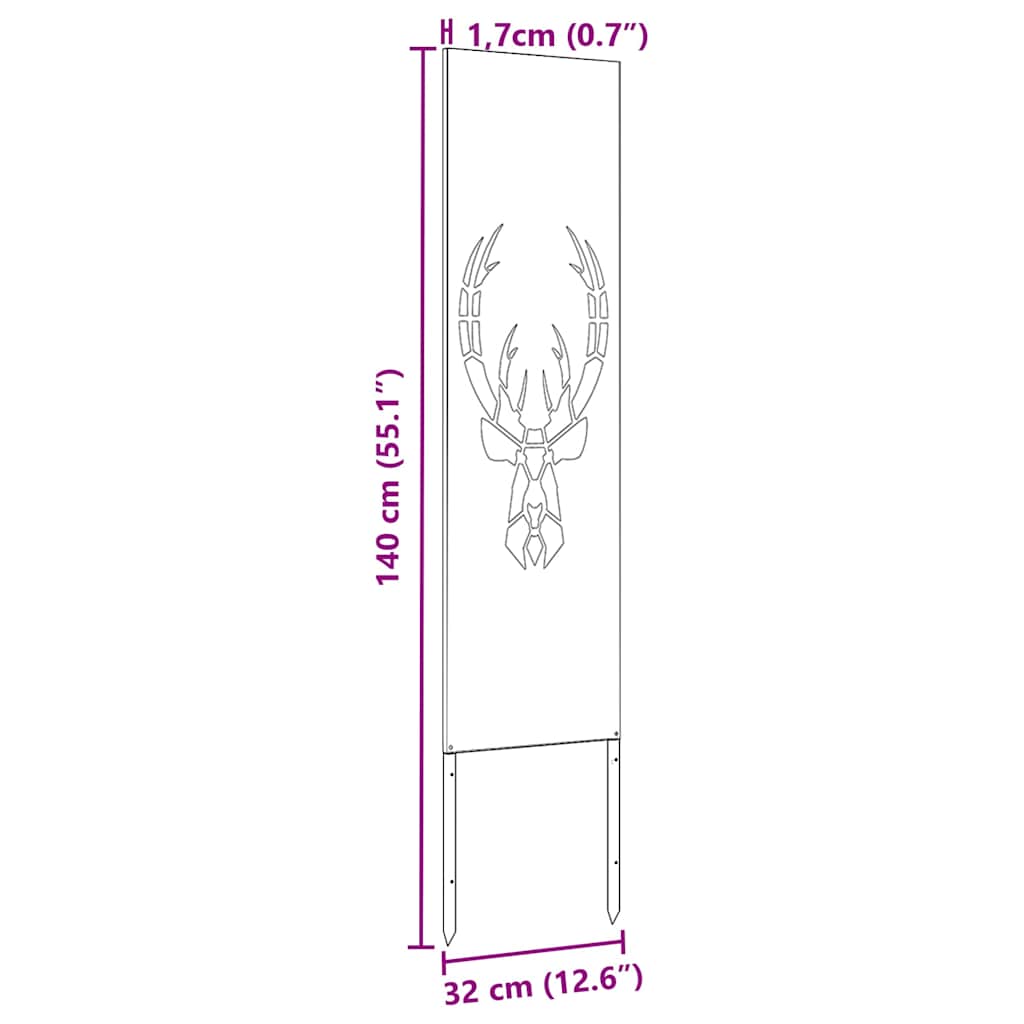 Écran de confidentialité de jardin Noir 32 x 140 cm - XIOS