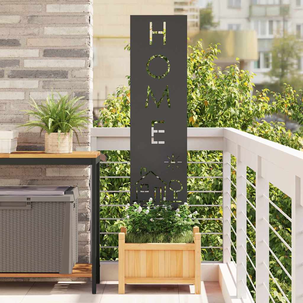 Écran de confidentialité de jardin Fretwork Noir 32 x 140 cm - XIOS