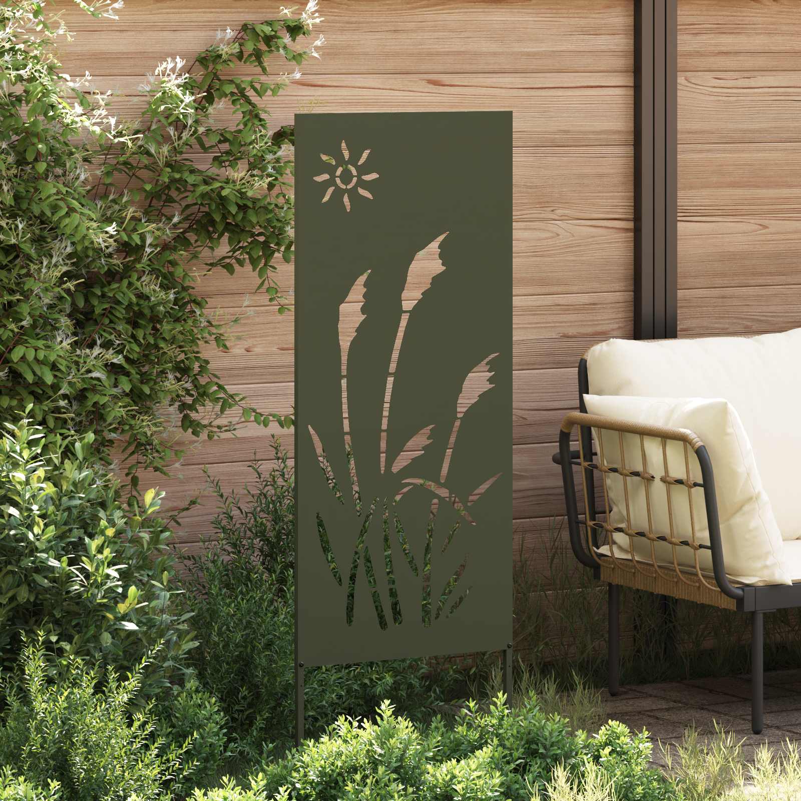 Écran de confidentialité de jardin Vert olive 50 x 140 cm - XIOS