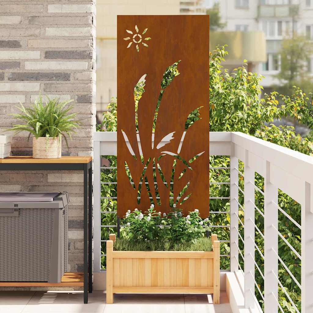 Écran de confidentialité de jardin Fretwork Rouillé 50 x 140 cm - XIOS