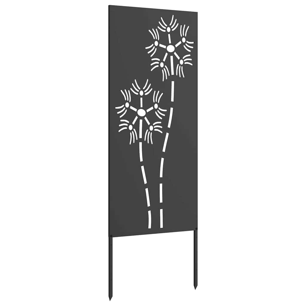 Écran de confidentialité de jardin Fretwork Noir 50 x 140 cm - XIOS
