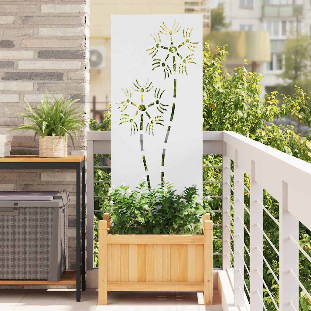 Écran de confidentialité de jardin Fretwork Blanc 50 x 140 cm - XIOS