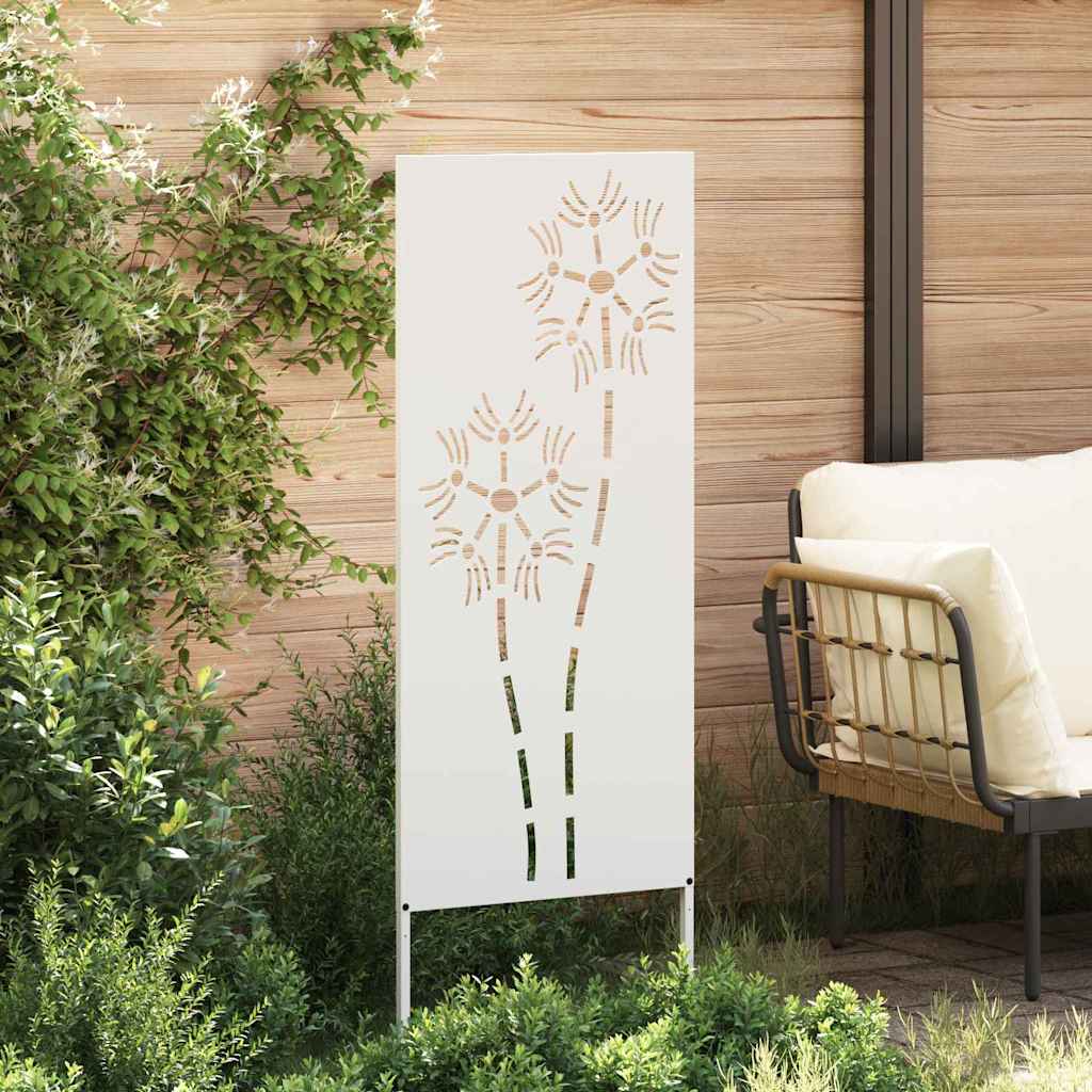 Écran de confidentialité de jardin Fretwork Blanc 50 x 140 cm - XIOS