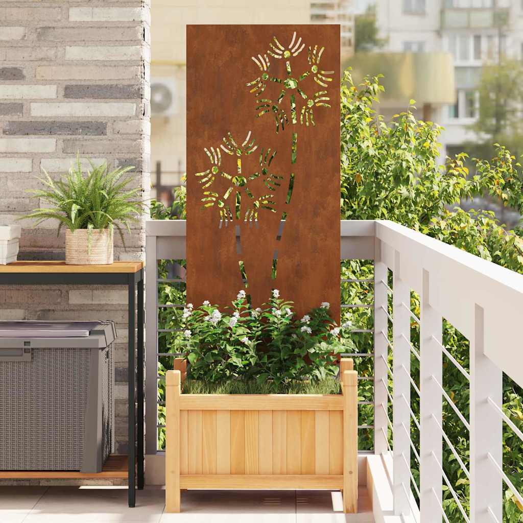 Écran de confidentialité de jardin Fretwork Rouillé 50 x 140 cm - XIOS