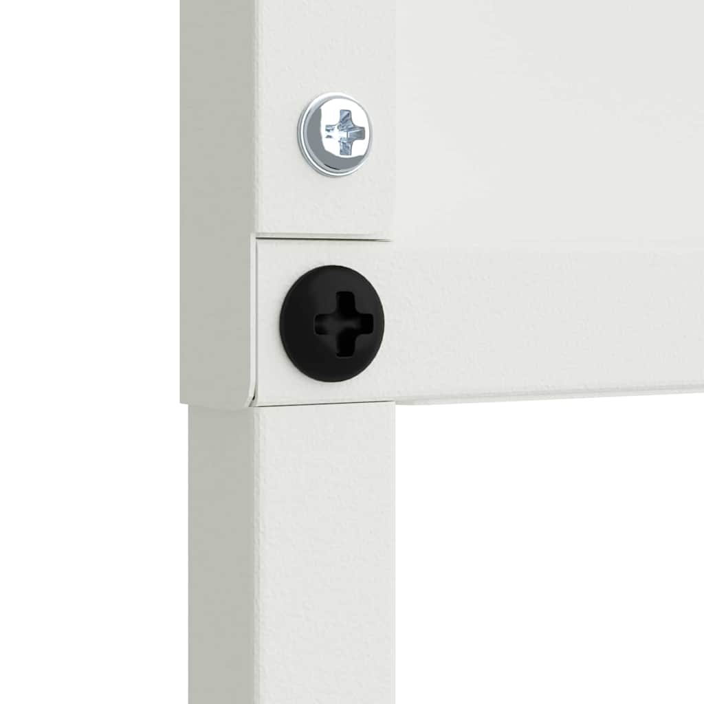 Écran de confidentialité de jardin Fretwork Blanc 50 x 140 cm