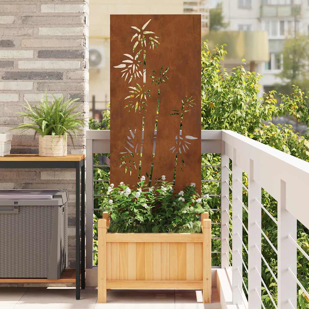Écran de confidentialité de jardin Floral Rouillé 50 x 140 cm - XIOS