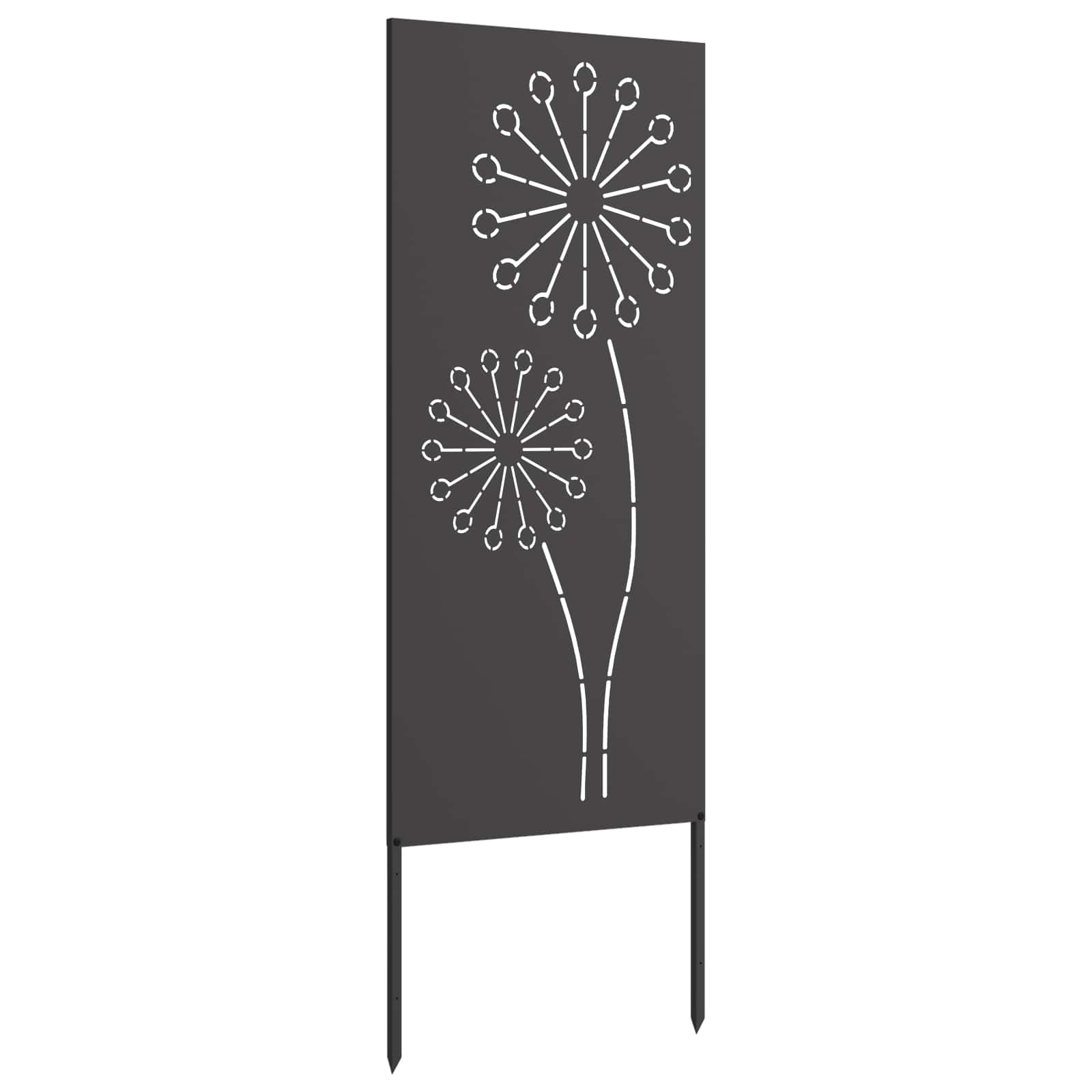 Écran de confidentialité de jardin Fretwork Noir 50 x 140 cm - XIOS