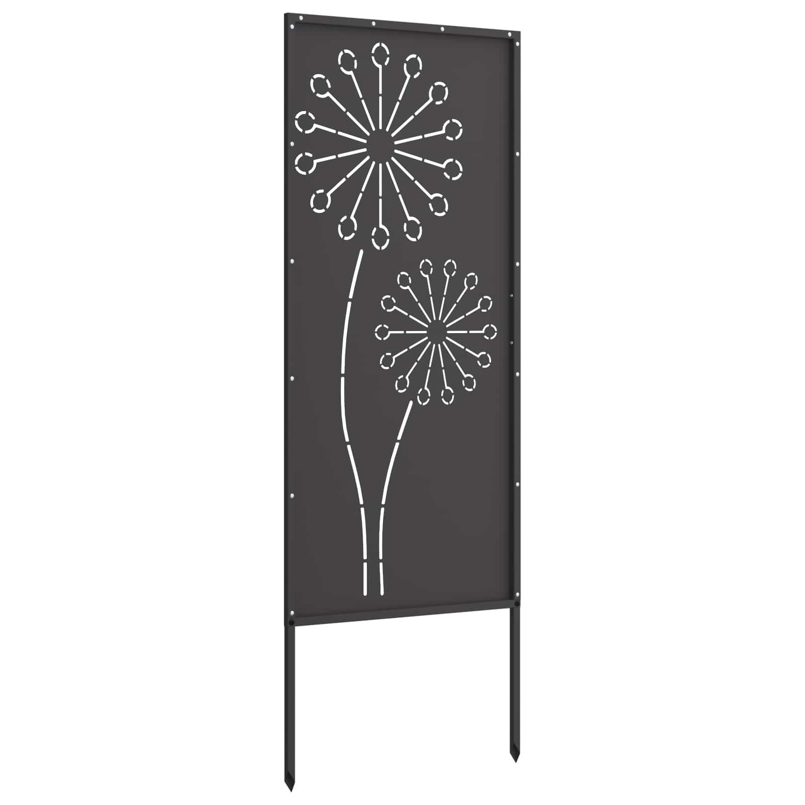 Écran de confidentialité de jardin Fretwork Noir 50 x 140 cm - XIOS