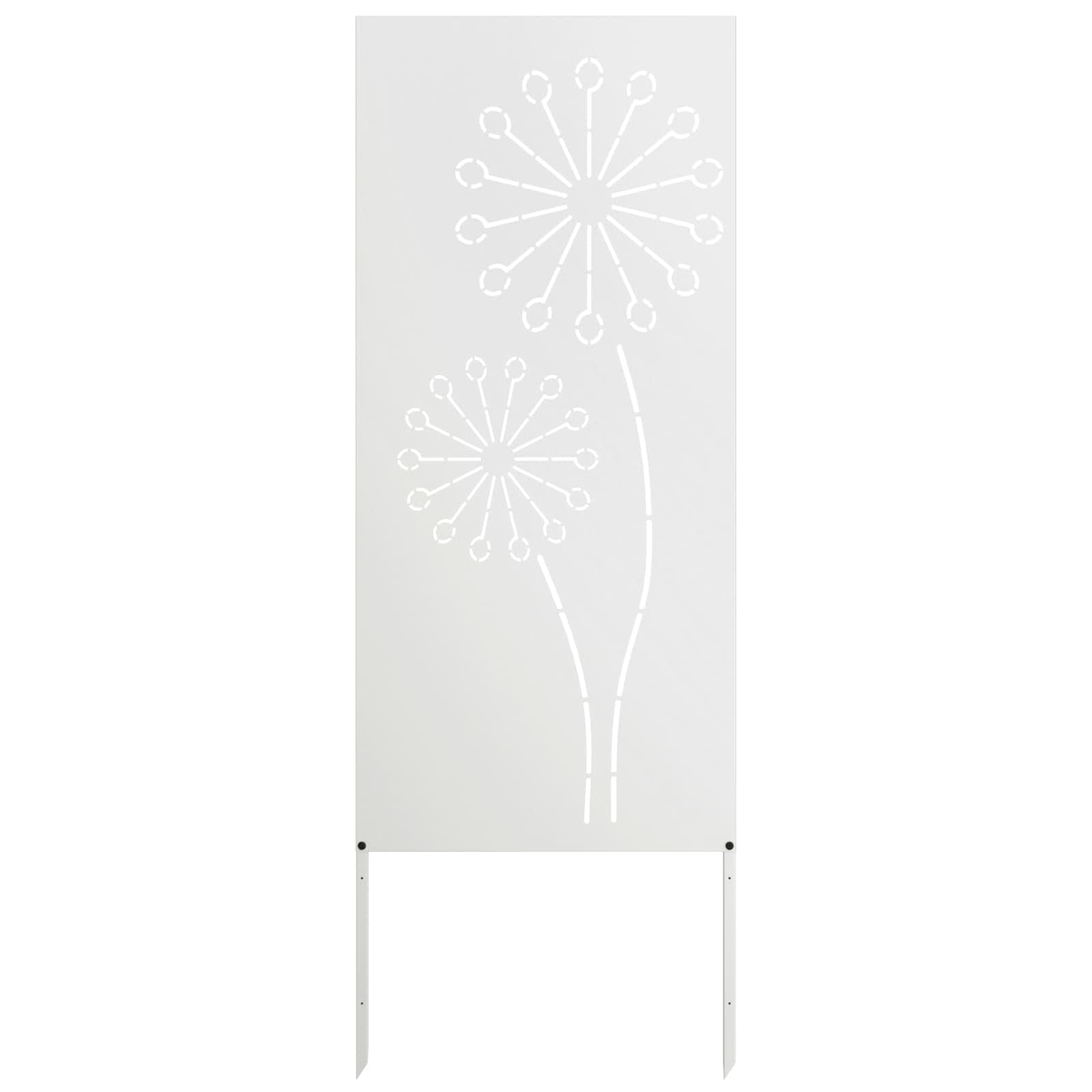 Écran de confidentialité de jardin Fretwork Blanc 50 x 140 cm - XIOS