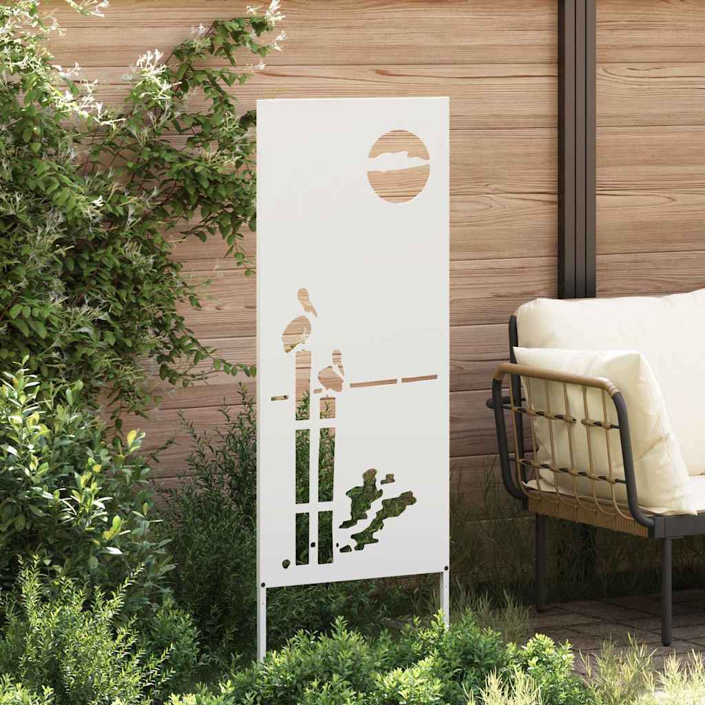 Écran de confidentialité de jardin Fretwork Blanc 50 x 140 cm - XIOS