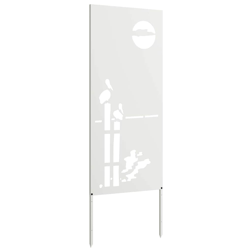 Écran de confidentialité de jardin Fretwork Blanc 50 x 140 cm - XIOS