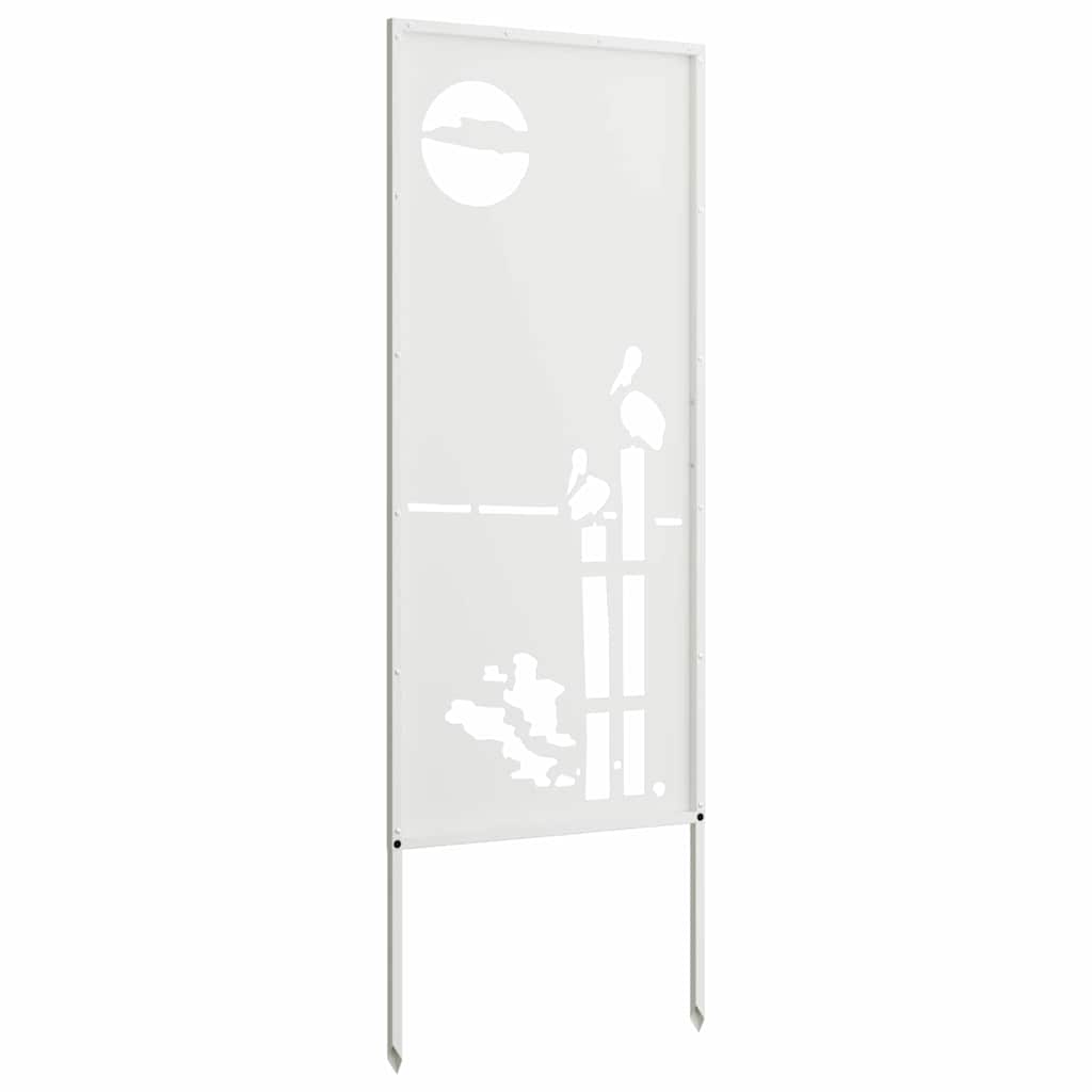 Écran de confidentialité de jardin Fretwork Blanc 50 x 140 cm - XIOS