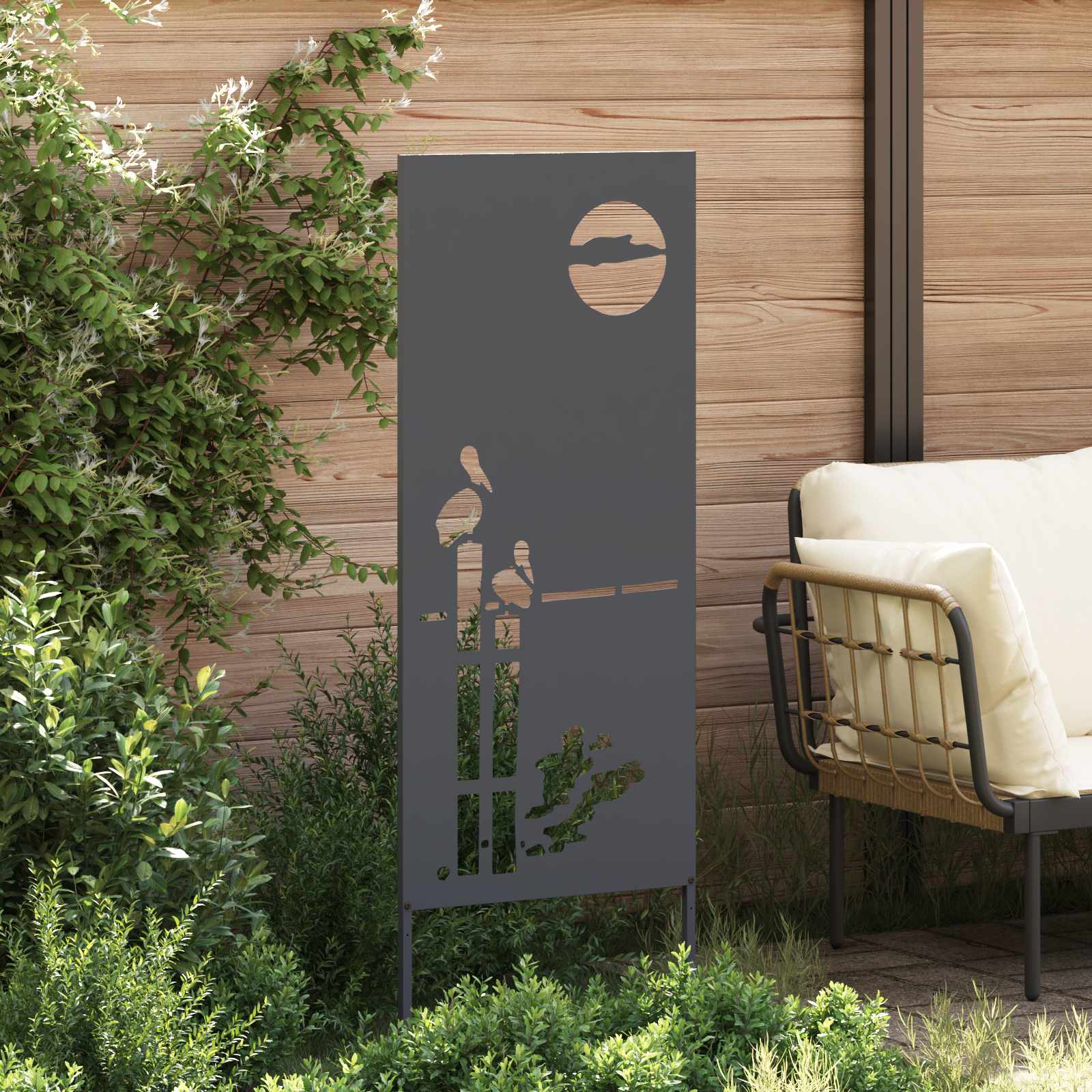 Écran de confidentialité de jardin Anthracite 50 x 140 cm