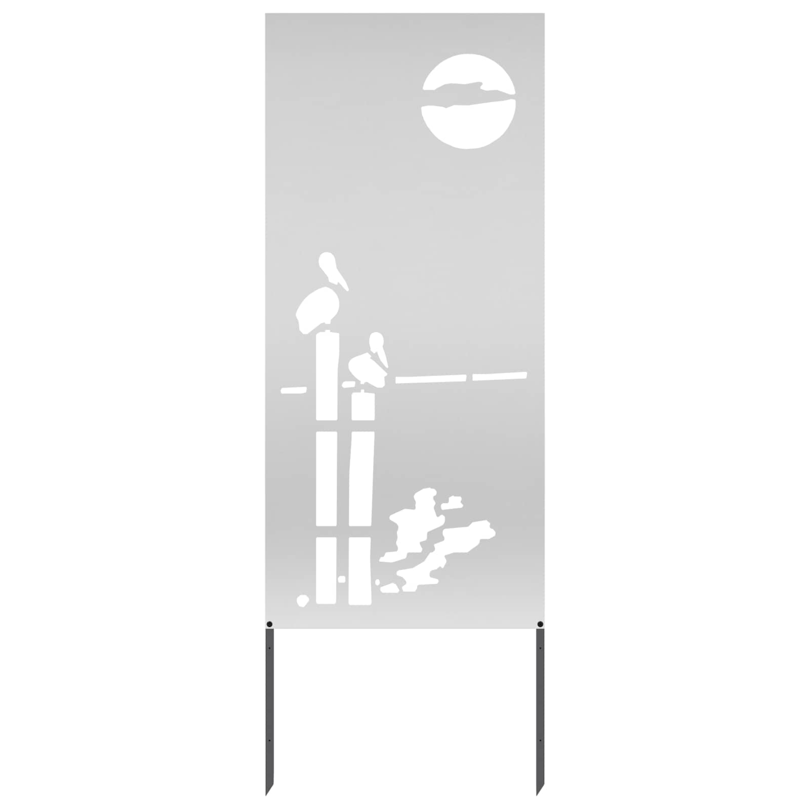 Écran de confidentialité de jardin Fretwork Argenté 50 x 140 cm - XIOS