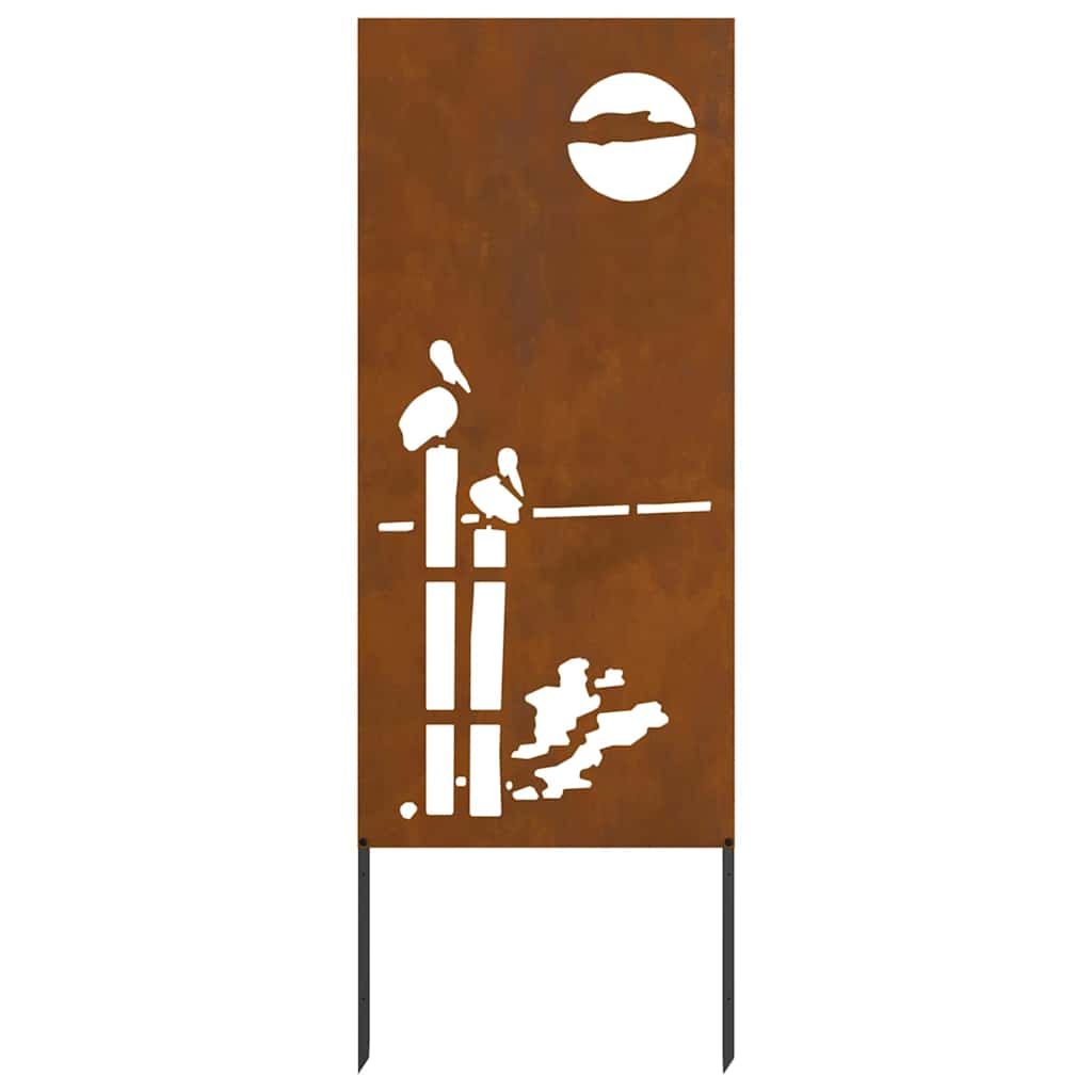 Écran de confidentialité de jardin Fretwork Rouillé 50 x 140 cm - XIOS