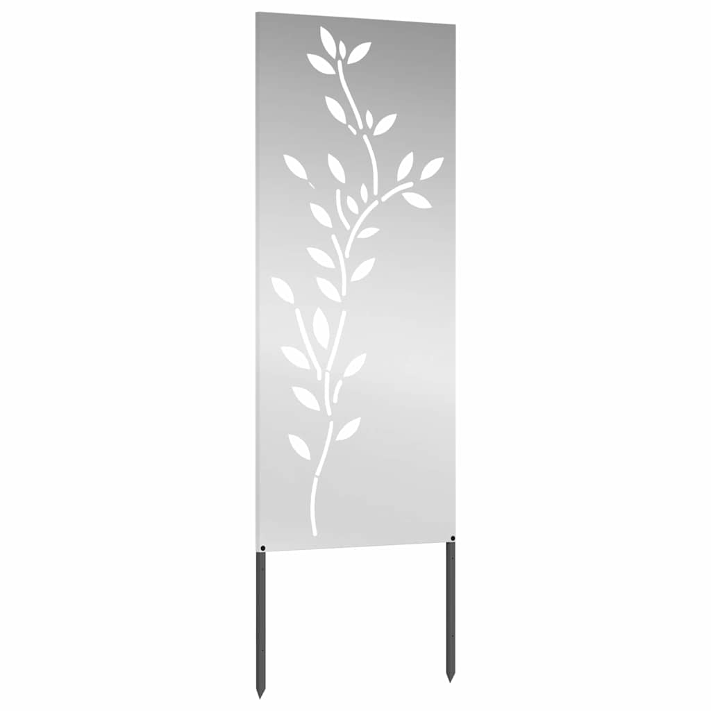 Panneau décoratif de jardin Argent 50 x 140 cm Acier galvanisé - XIOS
