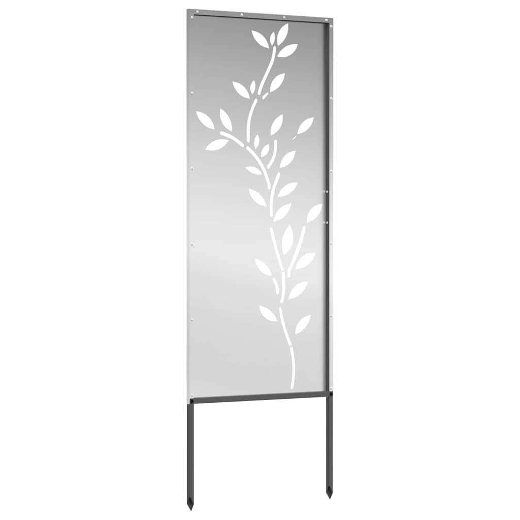 Panneau décoratif de jardin Argent 50 x 140 cm Acier galvanisé - XIOS
