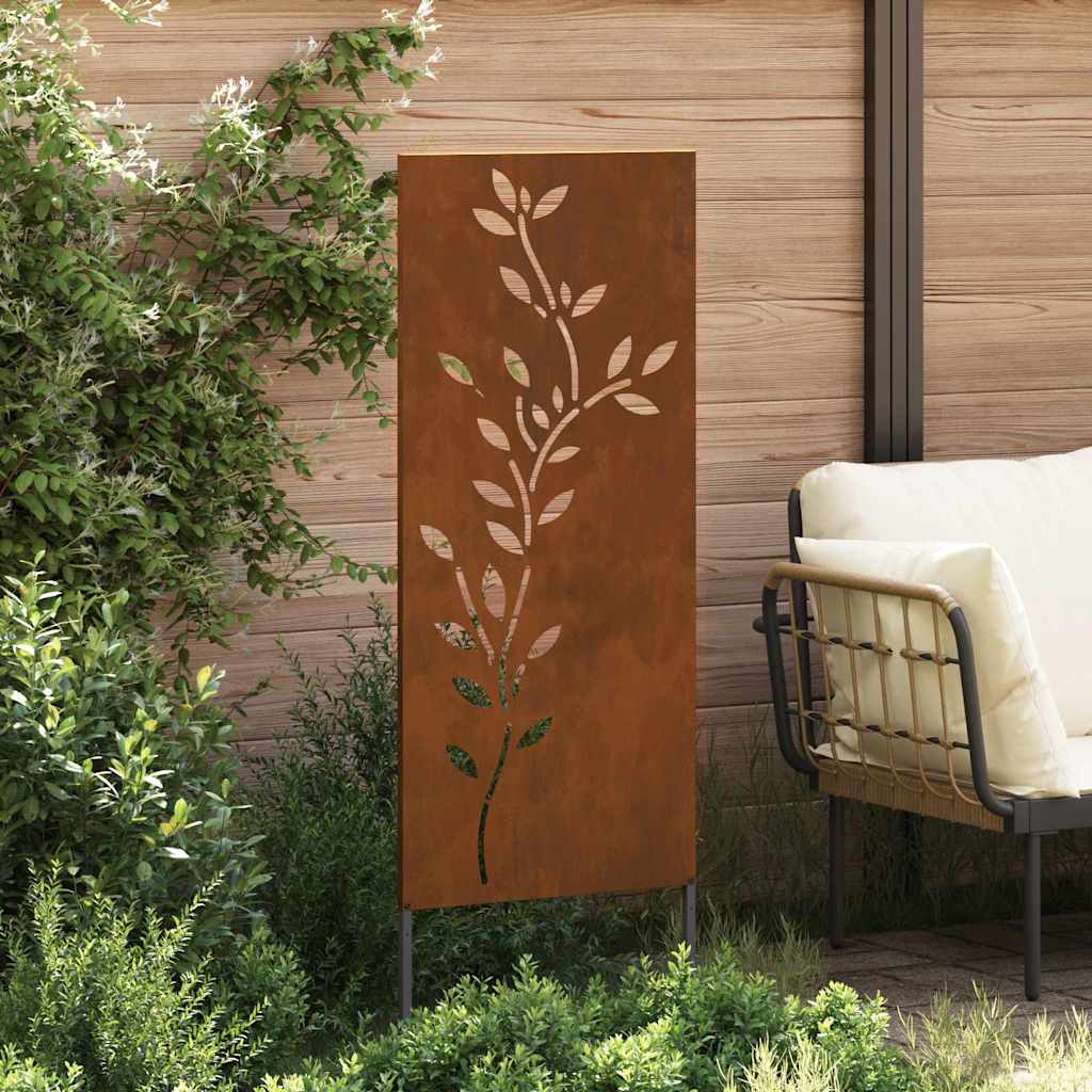 Écran de confidentialité de jardin Floral Rouillé 50 x 140 cm - XIOS