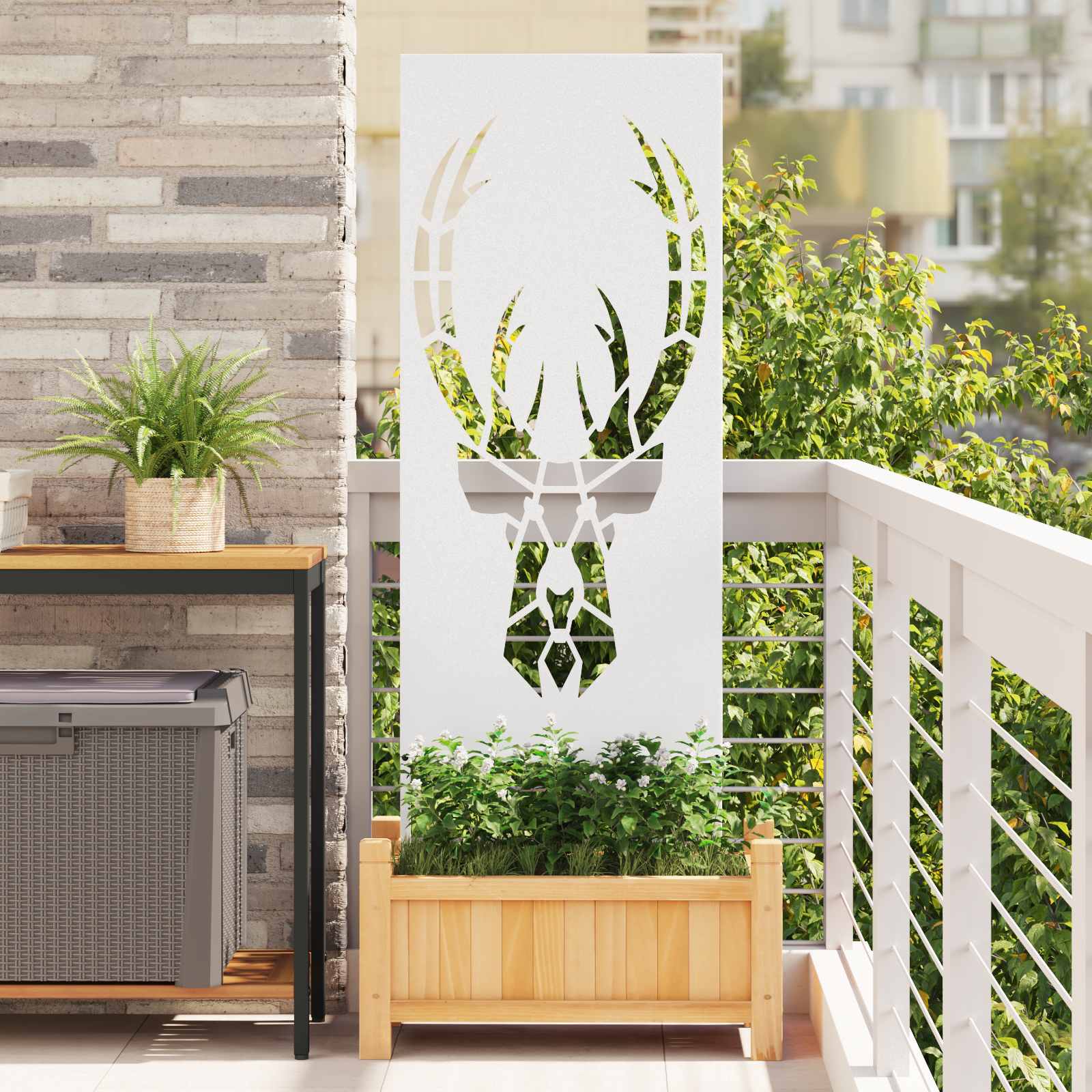 Écran de confidentialité de jardin Blanc 50 x 140 cm - XIOS
