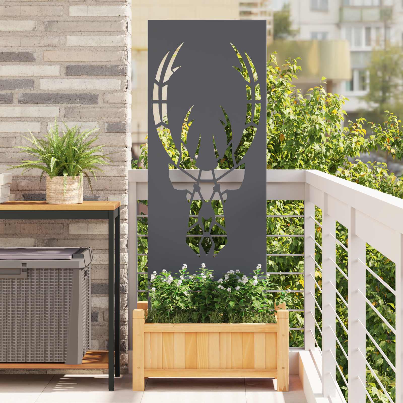Écran de confidentialité de jardin Anthracite 50 x 140 cm - XIOS