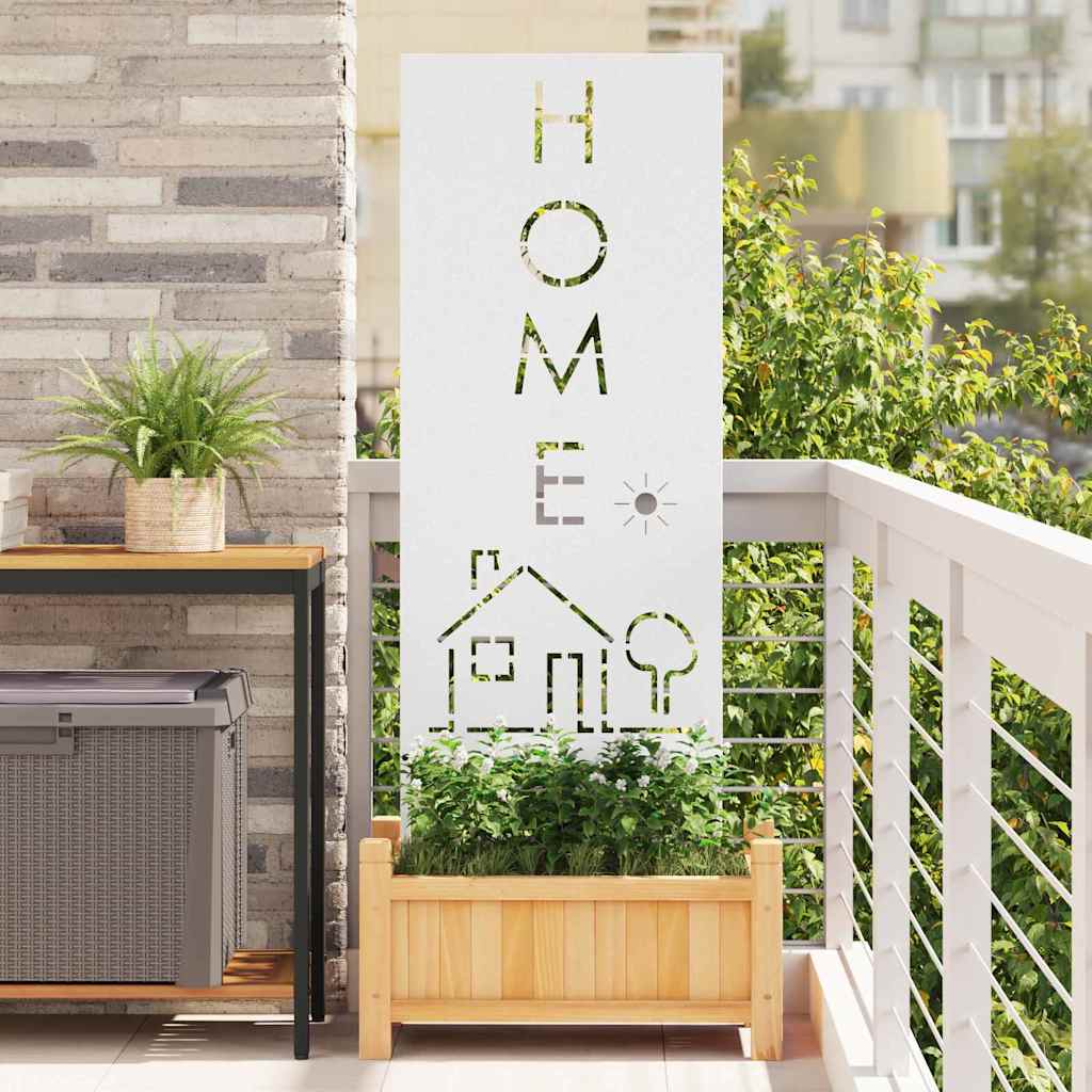 Écran de confidentialité de jardin Fretwork Blanc 50 x 140 cm - XIOS