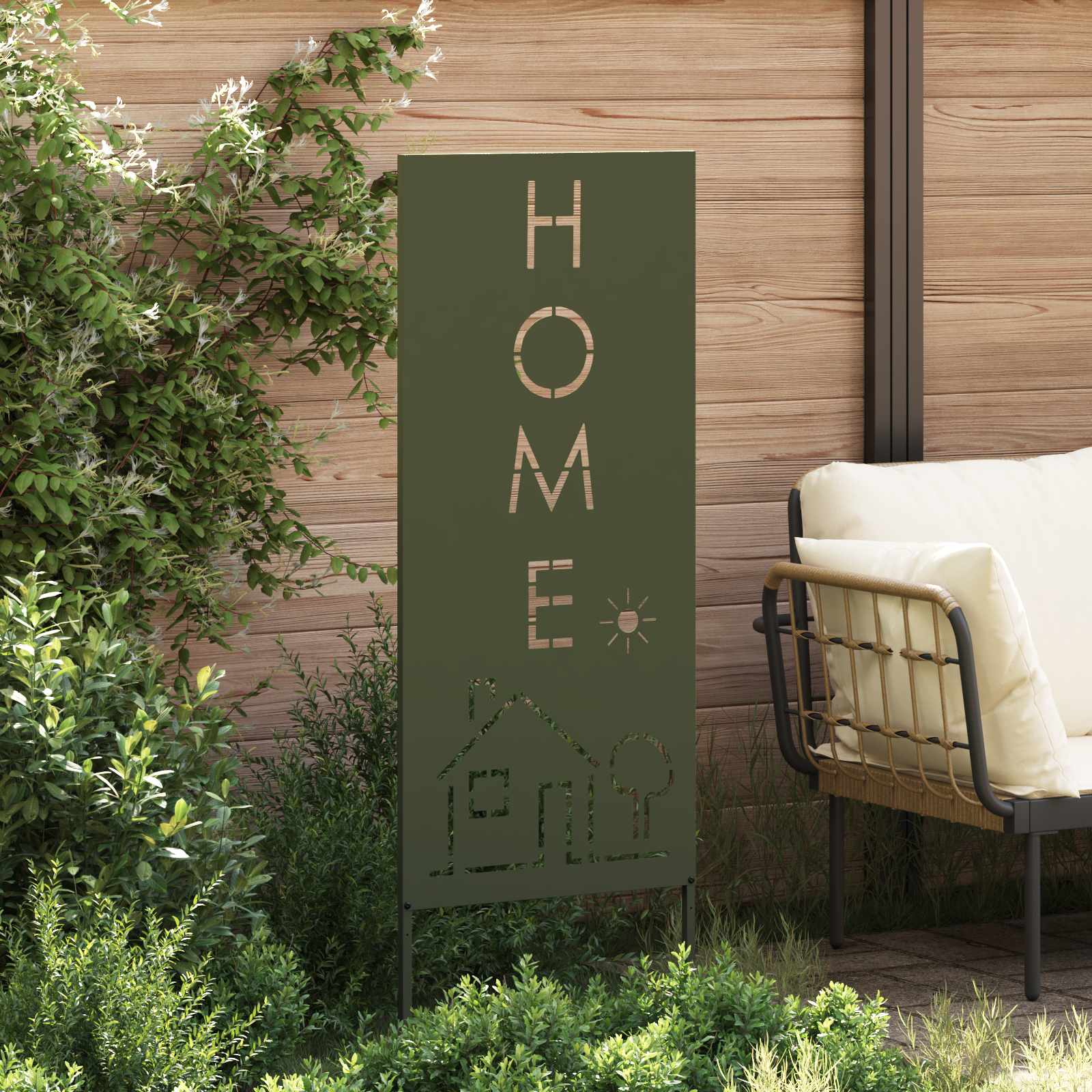 Écran de confidentialité de jardin Vert olive 50 x 140 cm - XIOS