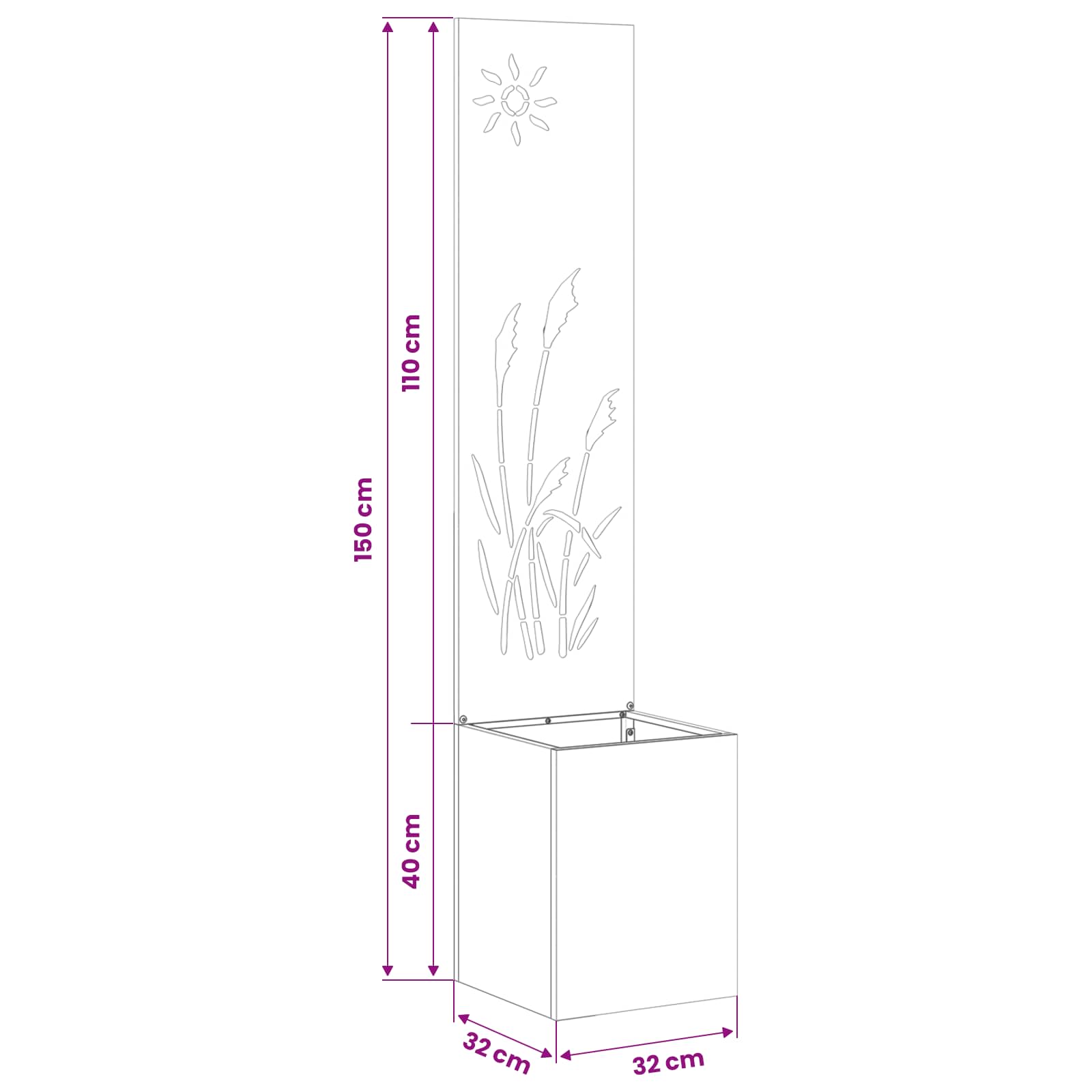 Écran de confidentialité de jardin Vert olive 32 x 150 cm - XIOS