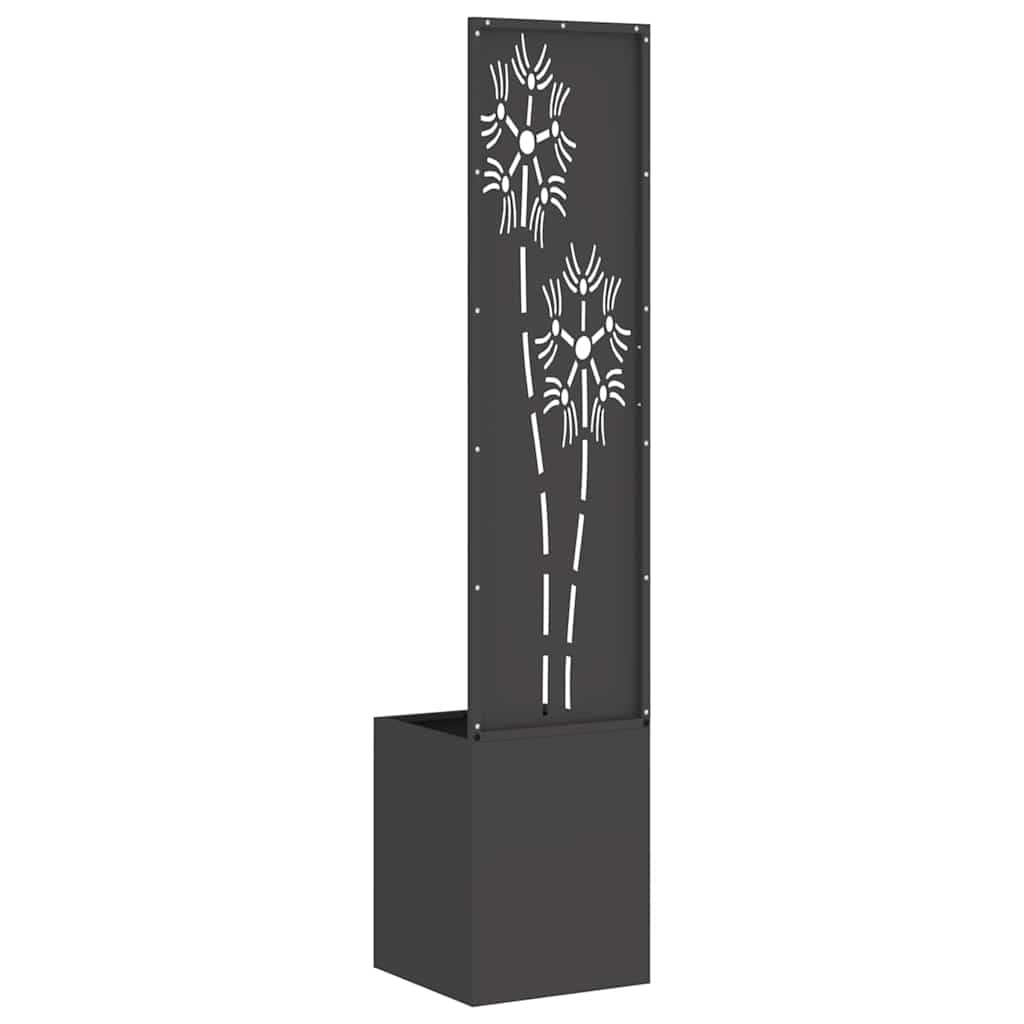 Écran de confidentialité de jardin Floral Noir 32 x 140 cm - XIOS