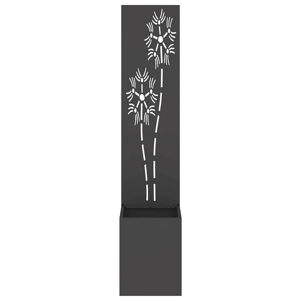 Écran de confidentialité de jardin Floral Noir 32 x 140 cm - XIOS