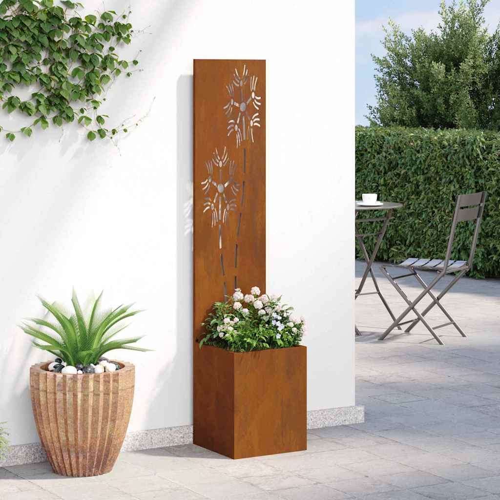 Écran de confidentialité de jardin Floral Rouillé 32 x 140 cm - XIOS