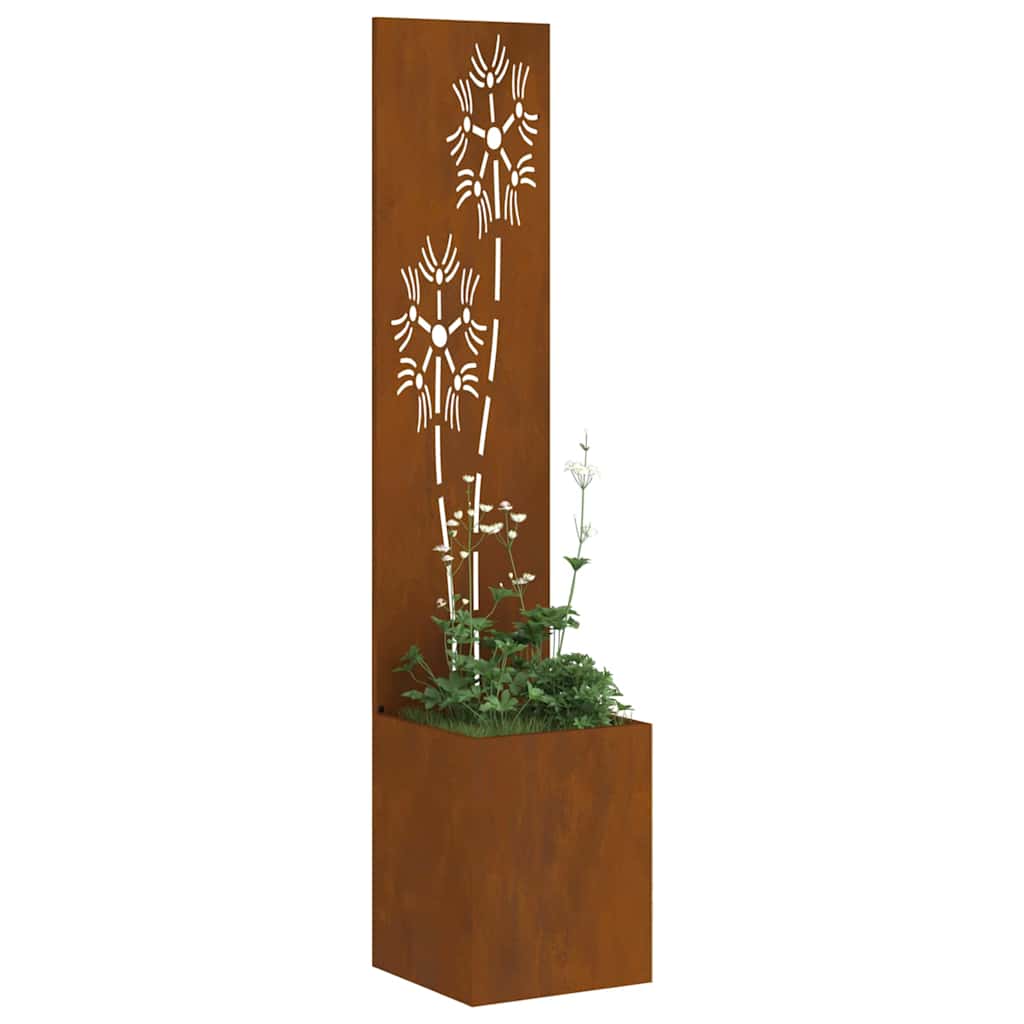 Écran de confidentialité de jardin Floral Rouillé 32 x 140 cm - XIOS